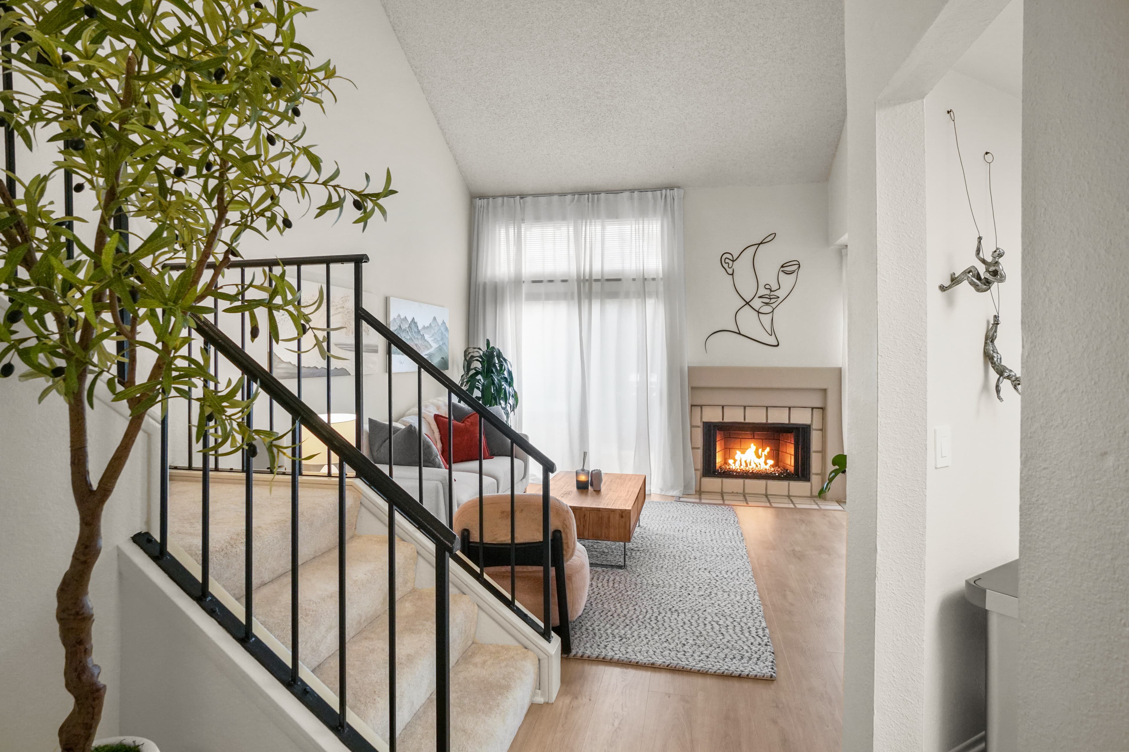 Living room after transformation